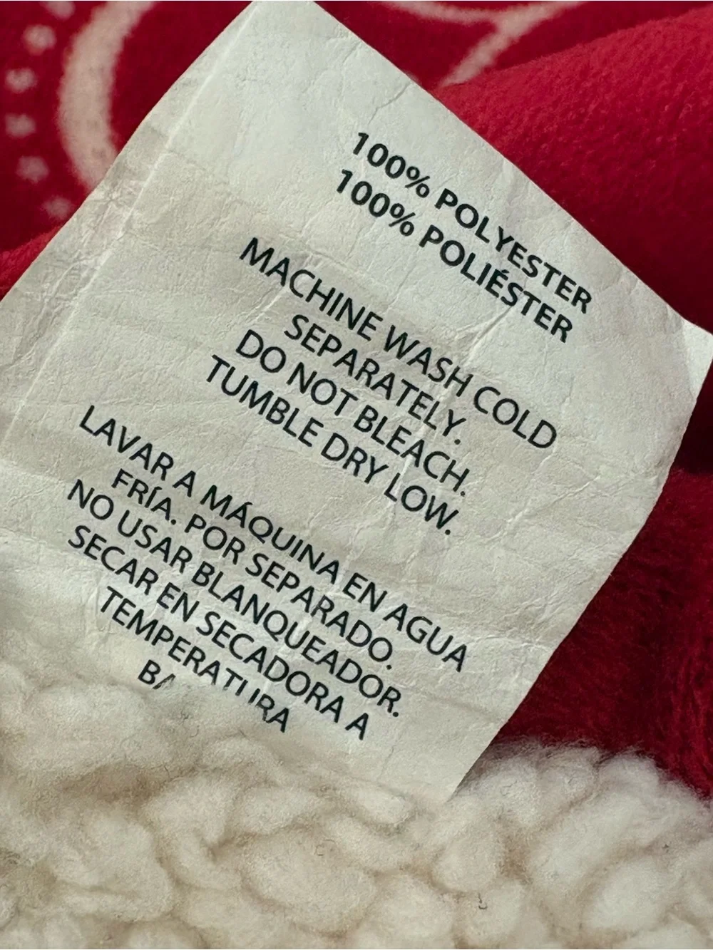 Better Homes & Gardens Red & White Reindeer Holiday Throw blanket -48”x58”-Xmas